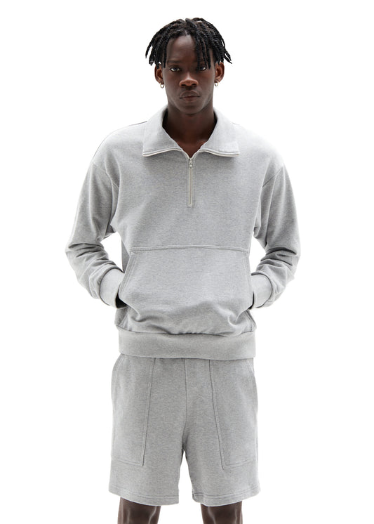 Lost Paradise Half Zip Sweatshirt Grey