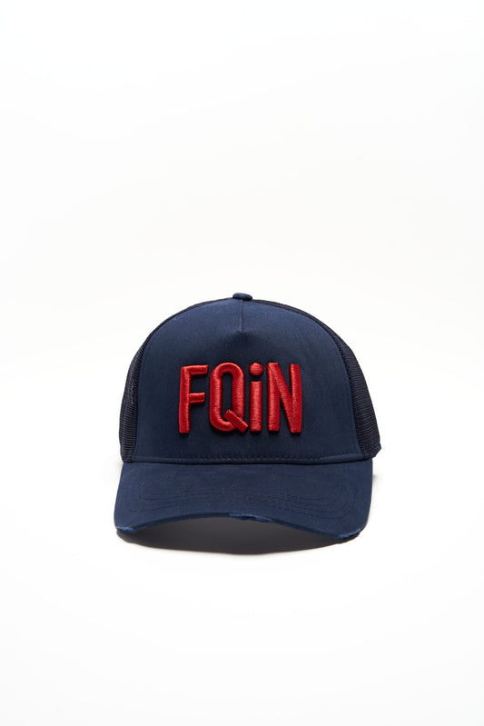 FQIN Navy & Red Trucker Cap