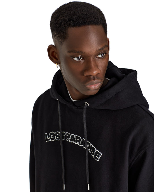 Lost Paradise Black Logo Hoodie